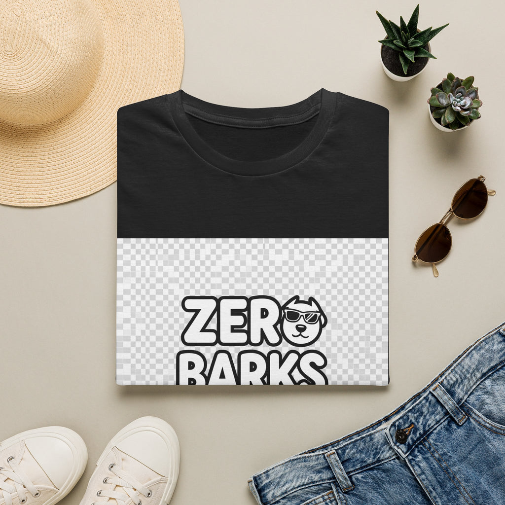 Zero barks given funny sassy dog owner attitude shirt for confident pet parent humor tee