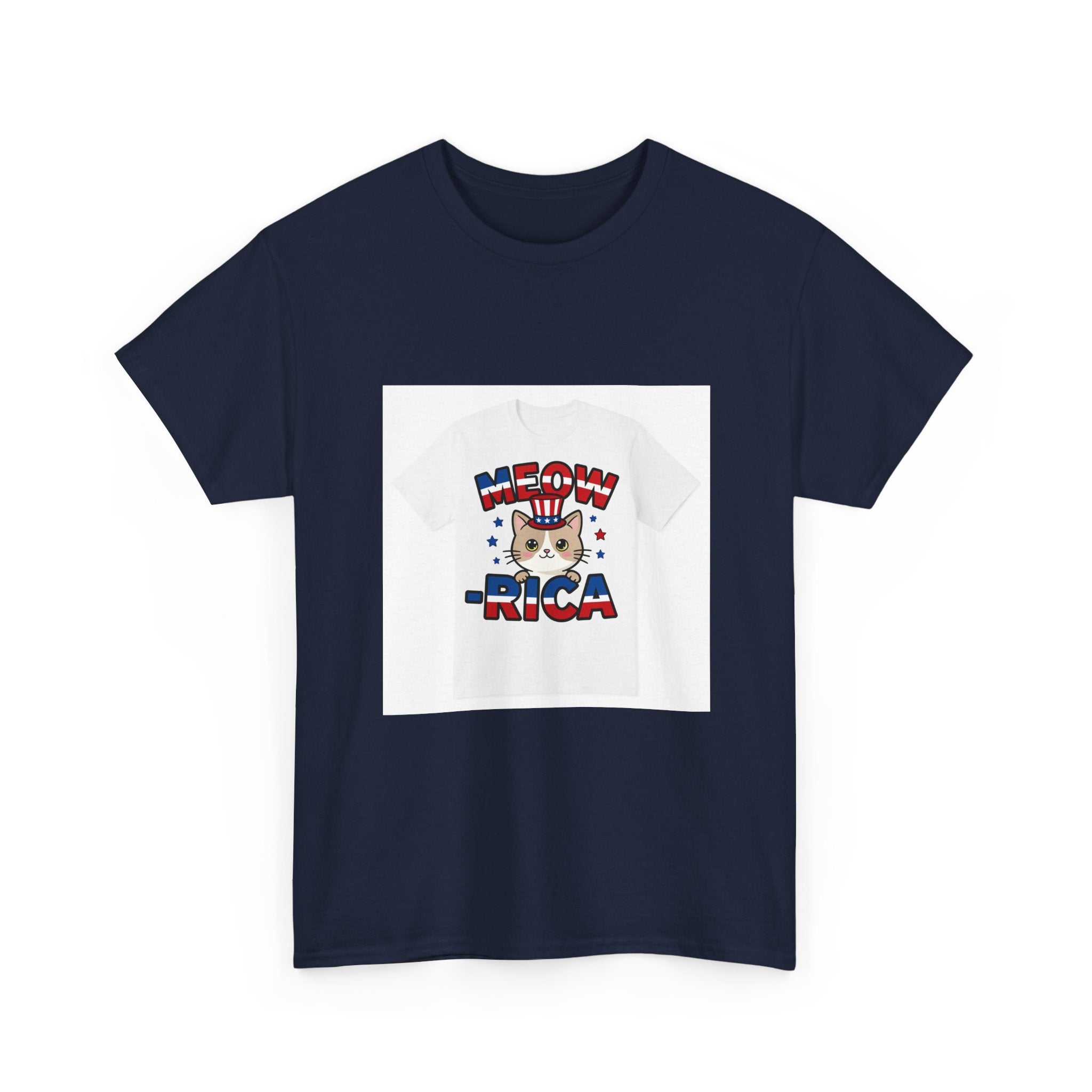 Meow-rica - Patriotic Cat Mom Shirt