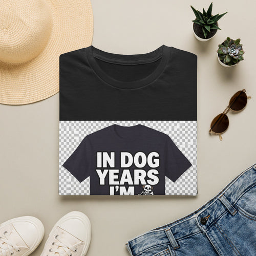 Hilarious in dog years Im dead funny aging joke shirt for dog lover humor premium tee