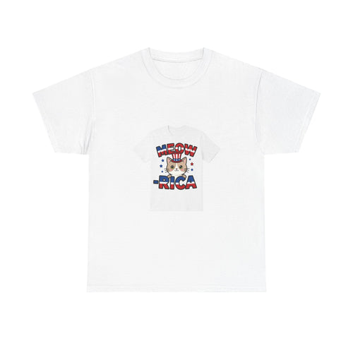 Meow-rica - Patriotic Cat Mom Shirt