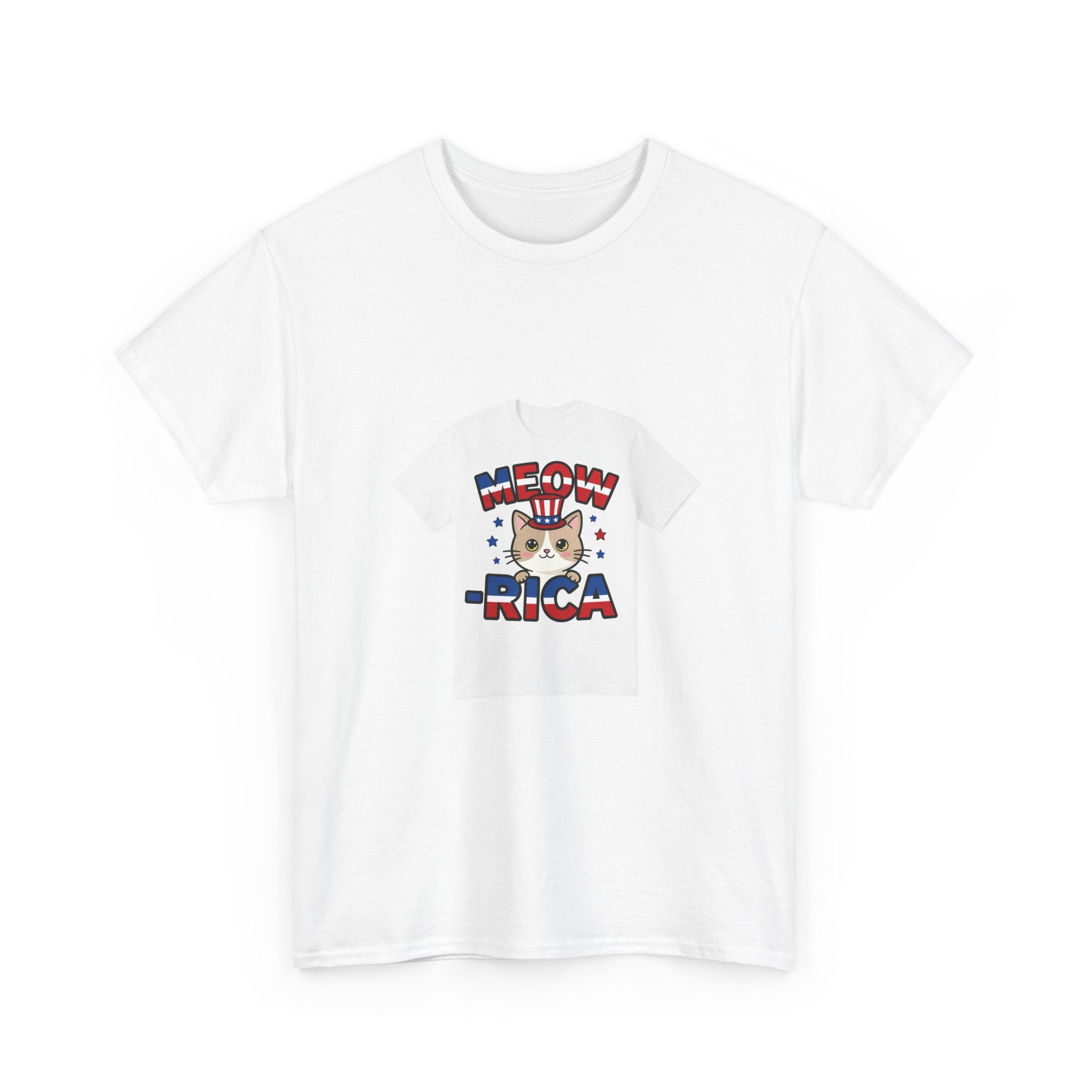 Meow-rica - Patriotic Cat Mom Shirt