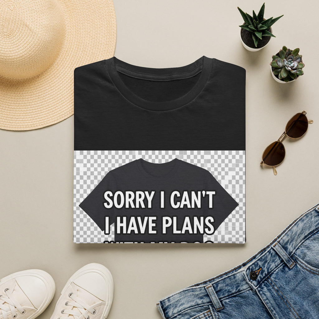 Sorry I cant I have plans with my dog funny social excuse shirt for dedicated pet parents