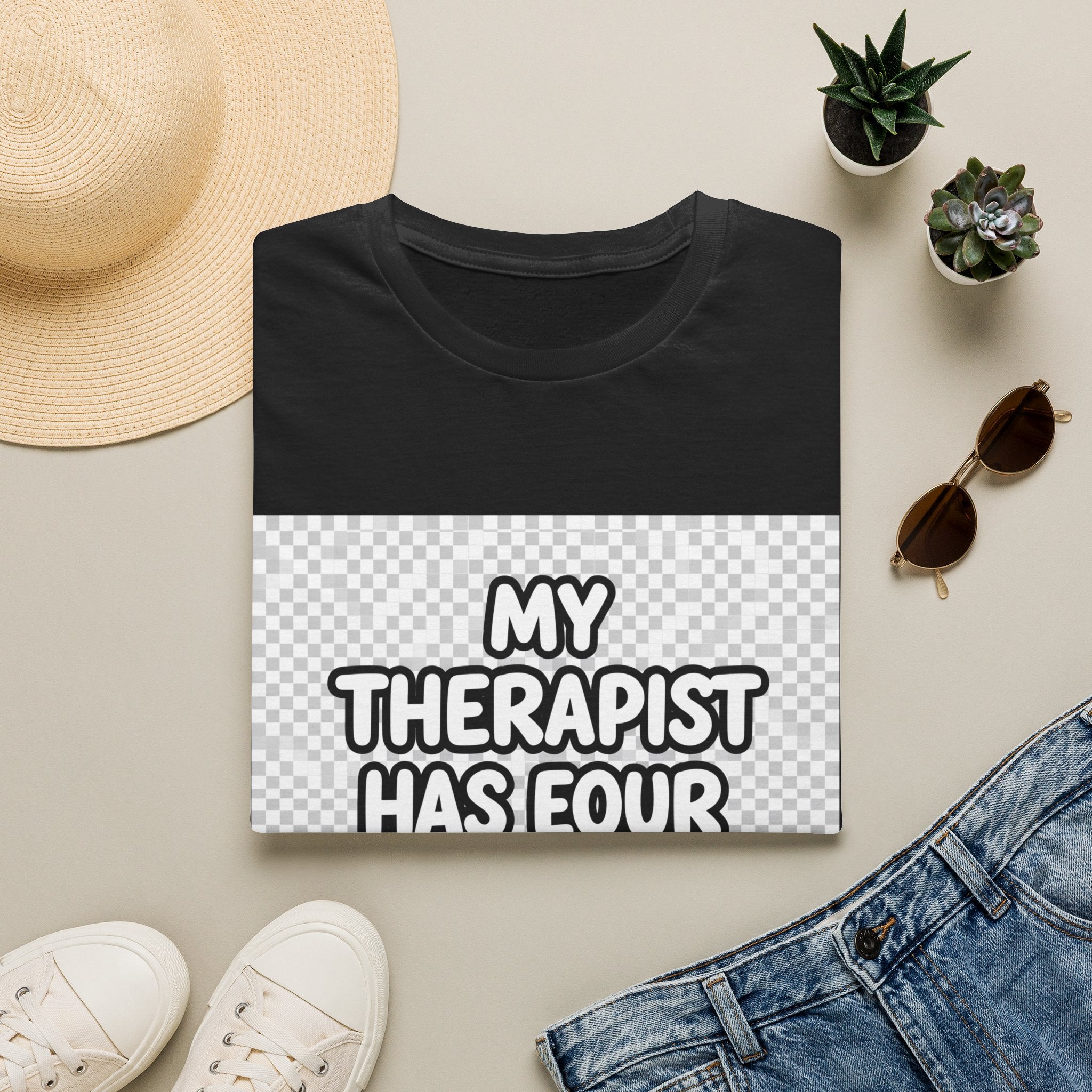 My therapist has four legs dog therapy humor shirt for mental health and pet love premium tee