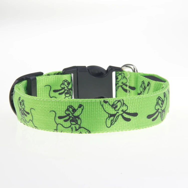 Adjustable LED Dog Collar Light USB Rechargeable Night Safety Luminous Glowing Collar Perro For Big Dogs Cat Necklace Accessorie