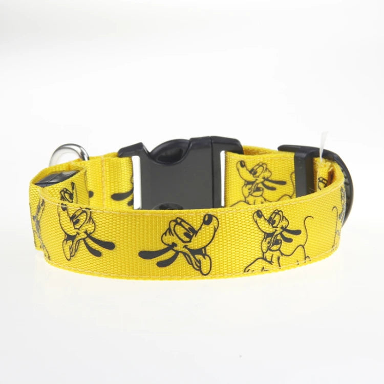 Adjustable LED Dog Collar Light USB Rechargeable Night Safety Luminous Glowing Collar Perro For Big Dogs Cat Necklace Accessorie
